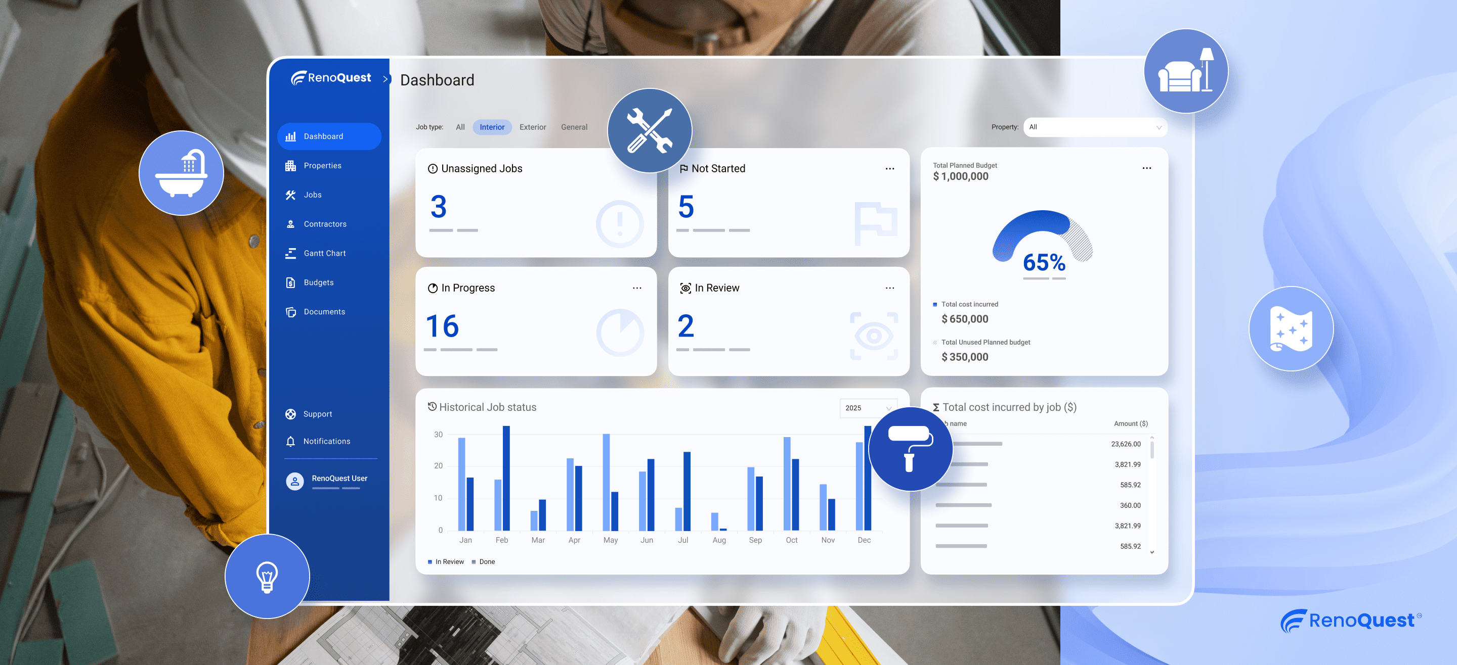 RenoQuest Renovation Estimating Tool